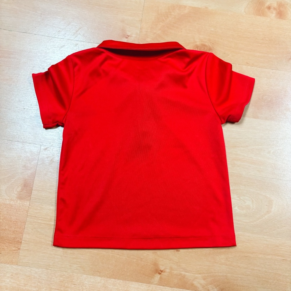Nike Red & Black Short Sleeve Polo & Shorts Set Toddler Size 24M - Picture 4 of 7